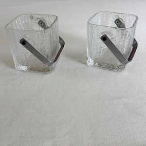 Pair MCM Hoya ice buckets